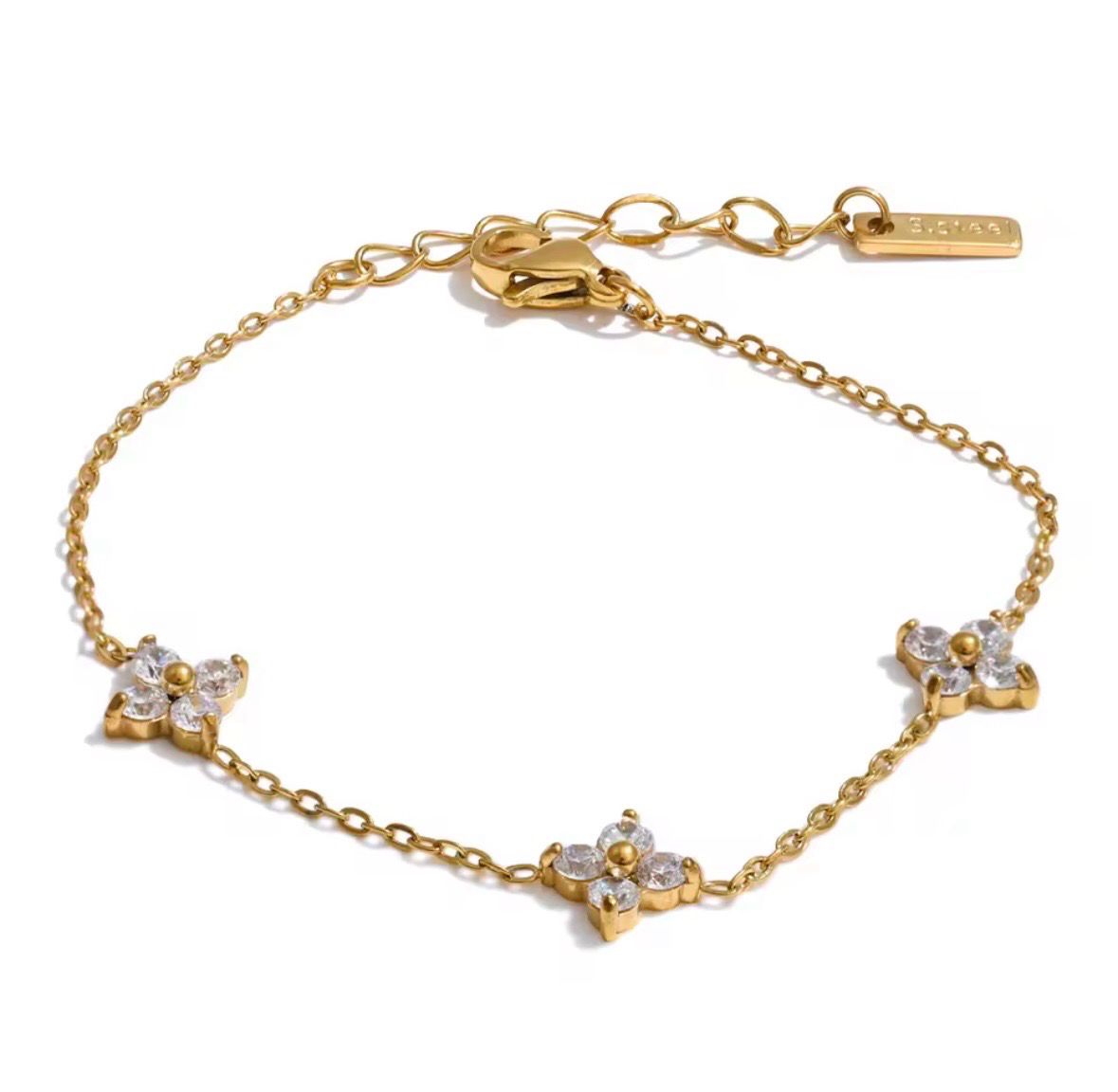 Flower Zircon Bracelet