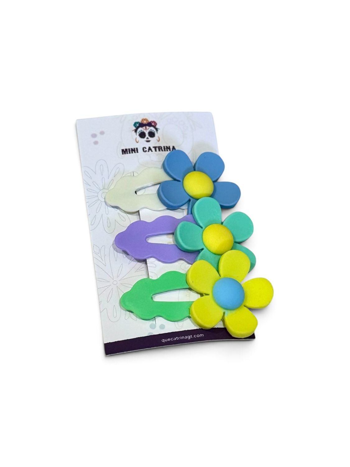 Green Flower Clip