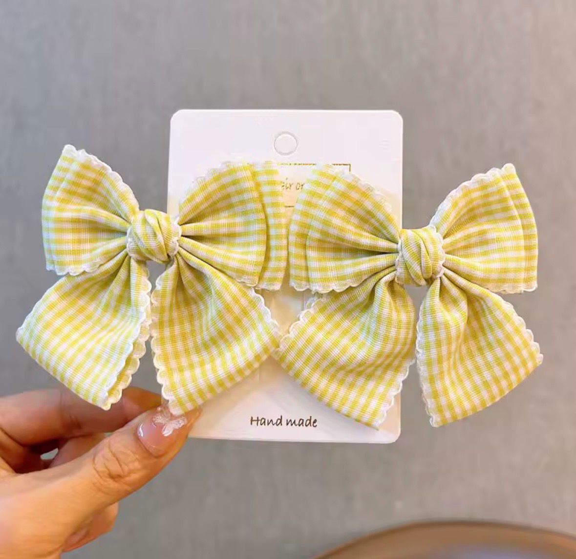 Set de moñitas butter yellow