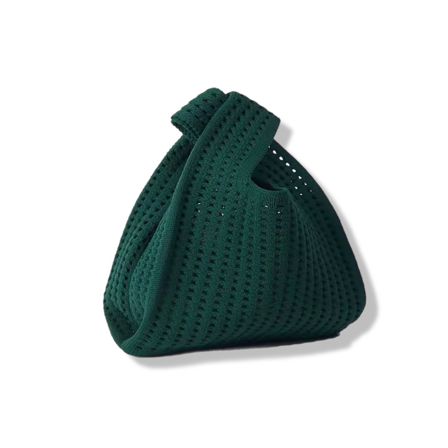 Dark Green Knit Bag