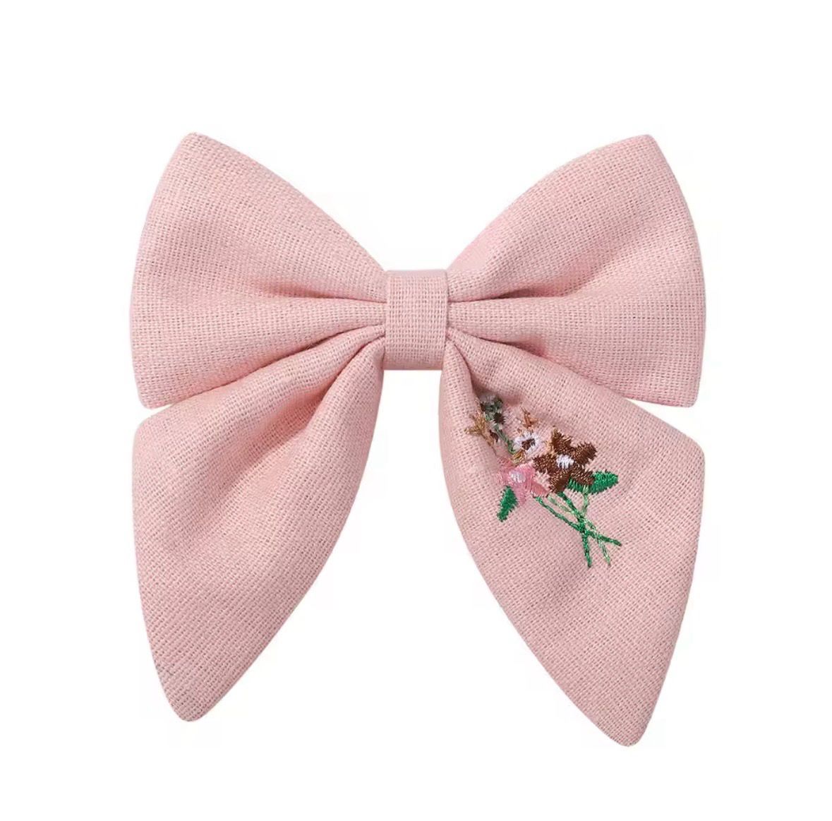 Pink flower Bow