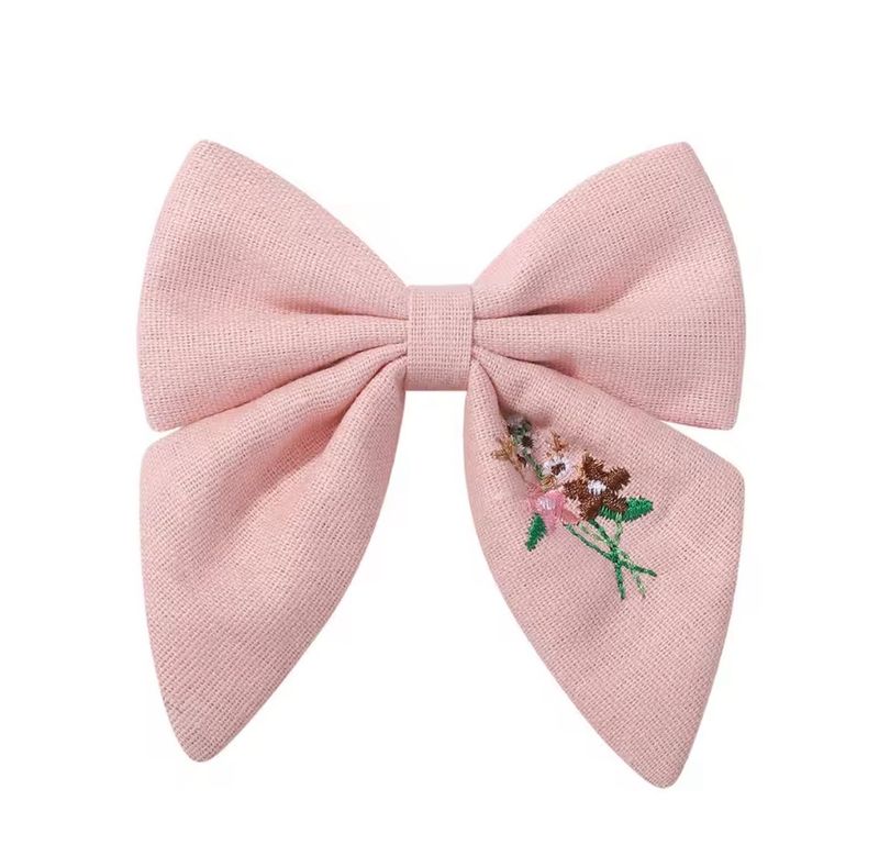 Pink flower Bow
