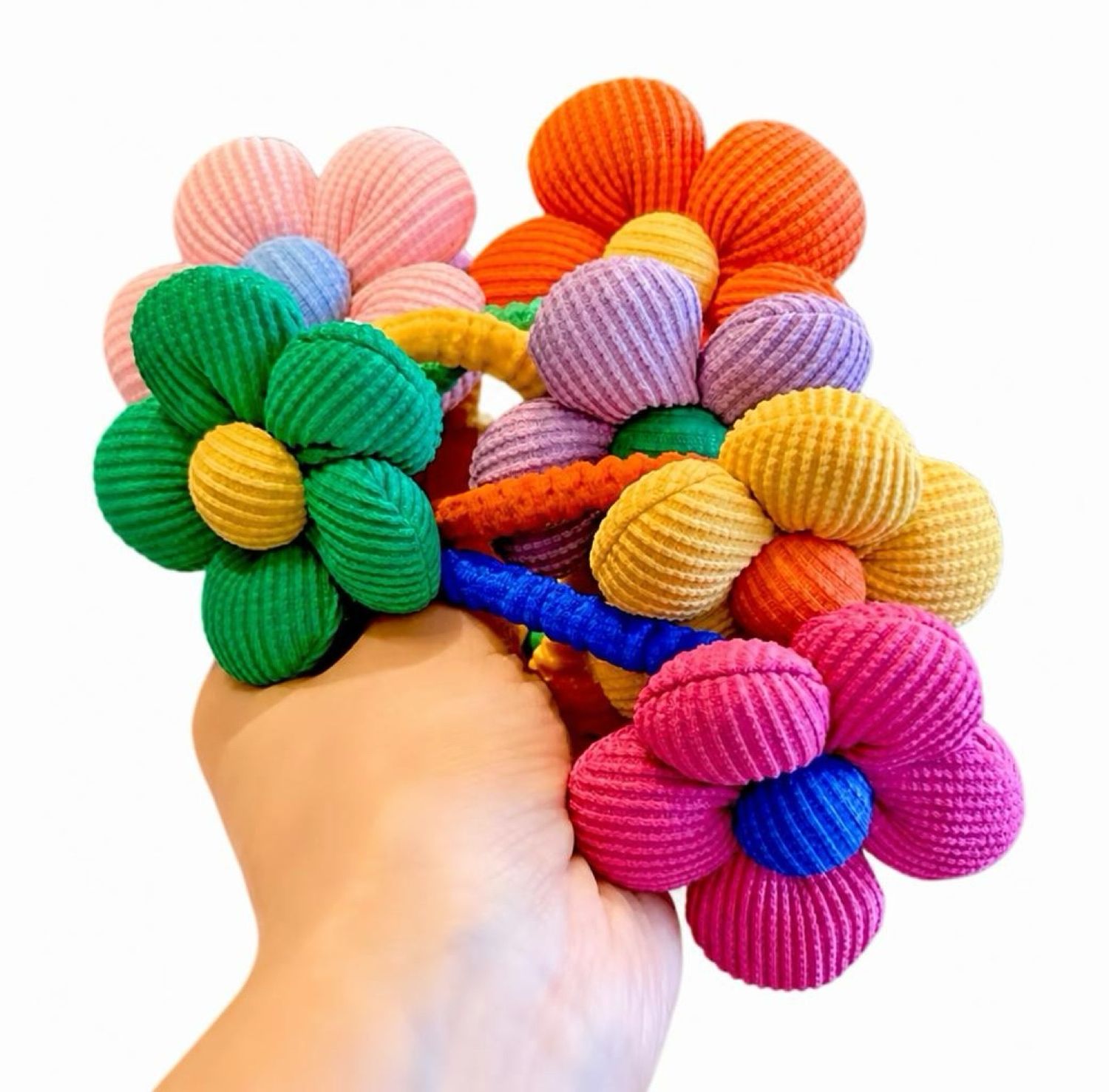 Flower elastic hairbands