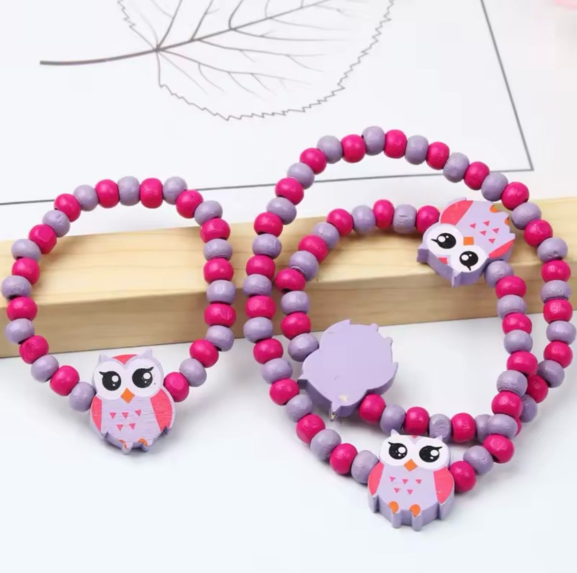 Fucsia Hoot Set