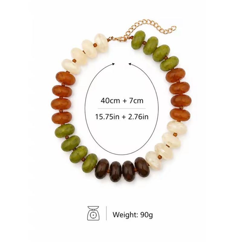 Natural autumn Bead Necklace