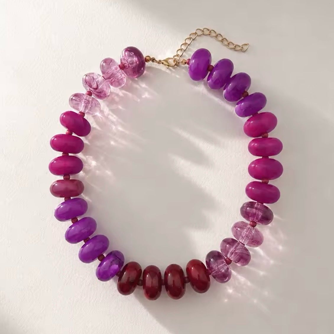 Purple  Bead Necklace