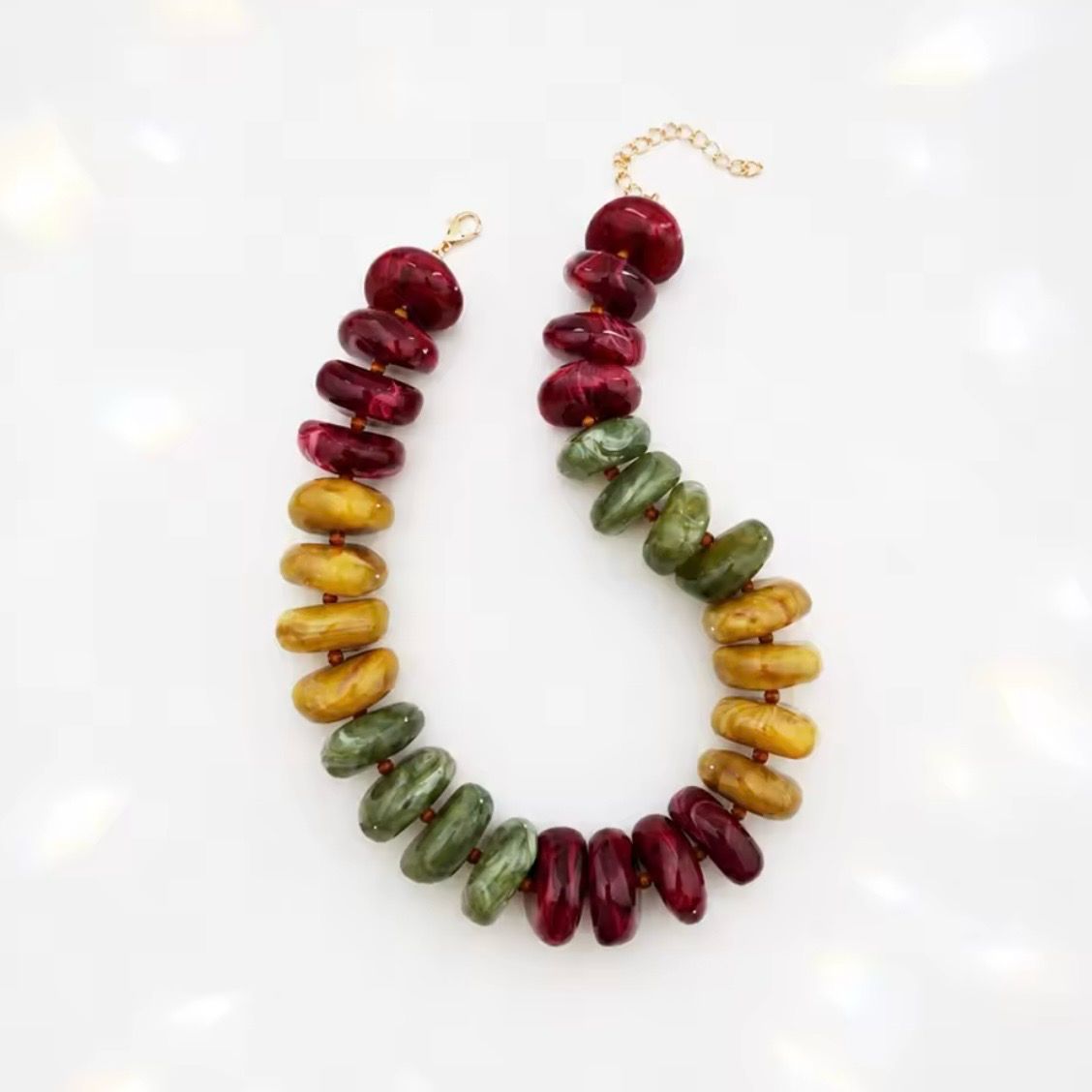 Forest  Bead Necklace