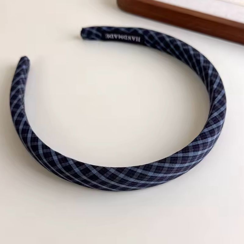 Fall Plaid Headband – Blue