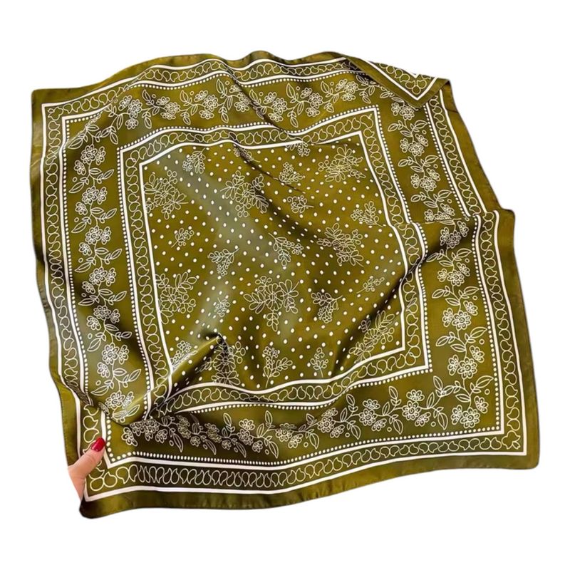 Olive bloom scarf