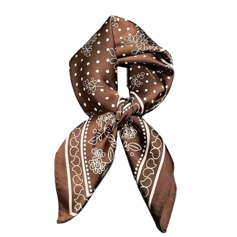 Mocha bloom scarf