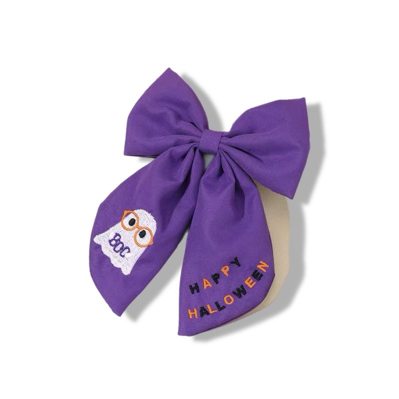Purple Boo Hair Bow 👻