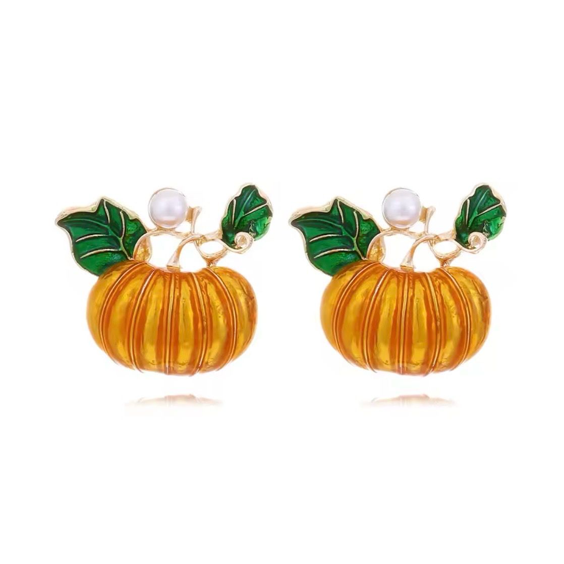 Pumpkin patch earrings