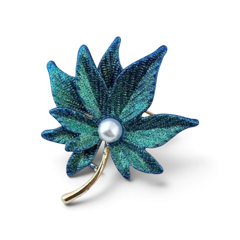 Blue Aurora Blossom Brooch