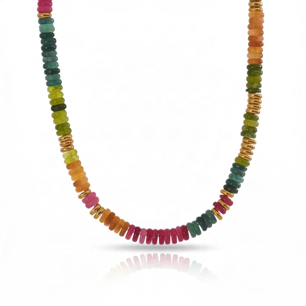 Rainbow Gemstone Necklace