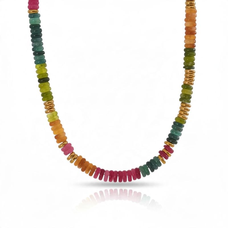 Rainbow Gemstone Necklace