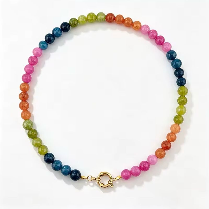 Rainbow Beaded Necklace