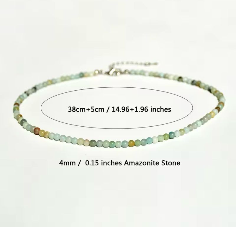 Mini Amazonite Beaded Necklace