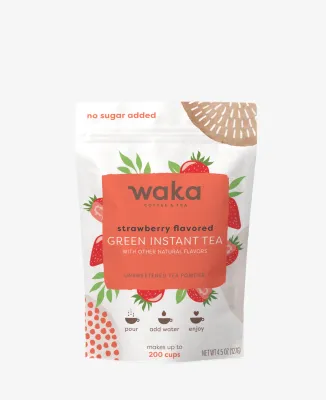 Waka Instant Green Tea | Strawberry Flavour