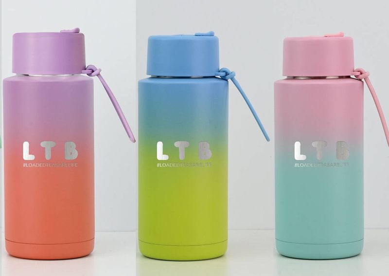 LTB Drink Bottle | Green &amp; Blue Ombrè