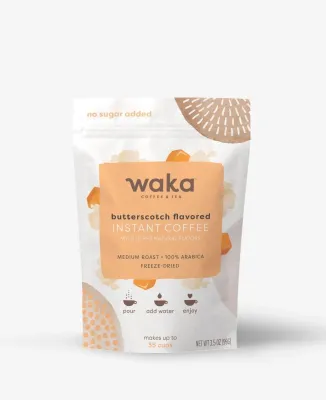 Waka Instant Coffee | Butterscotch Flavour