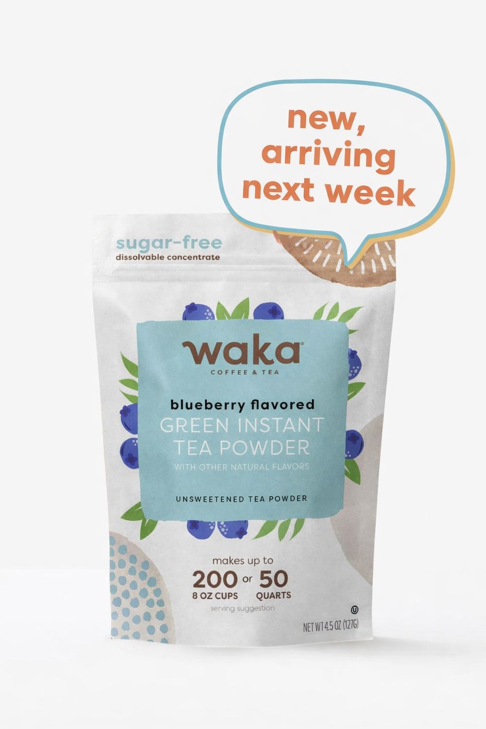 Waka Instant Green Tea | Blueberry