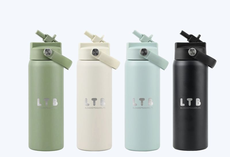 Slim LTB Drink Bottle | Creamy White