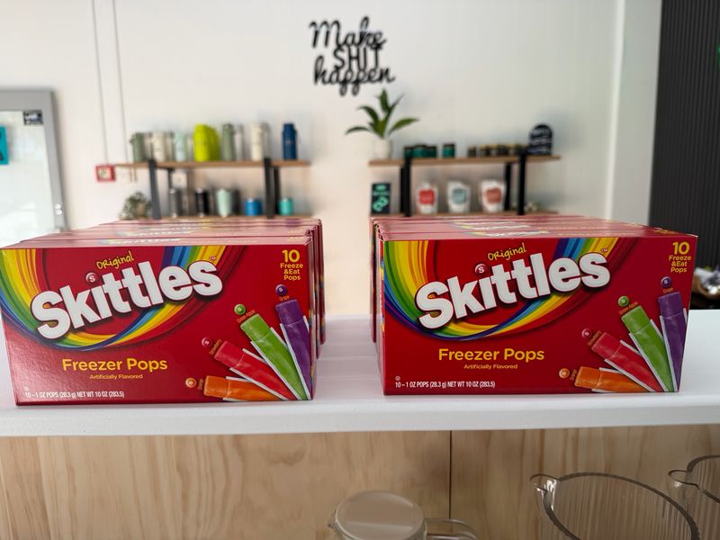 Skittles Ice Blocks
