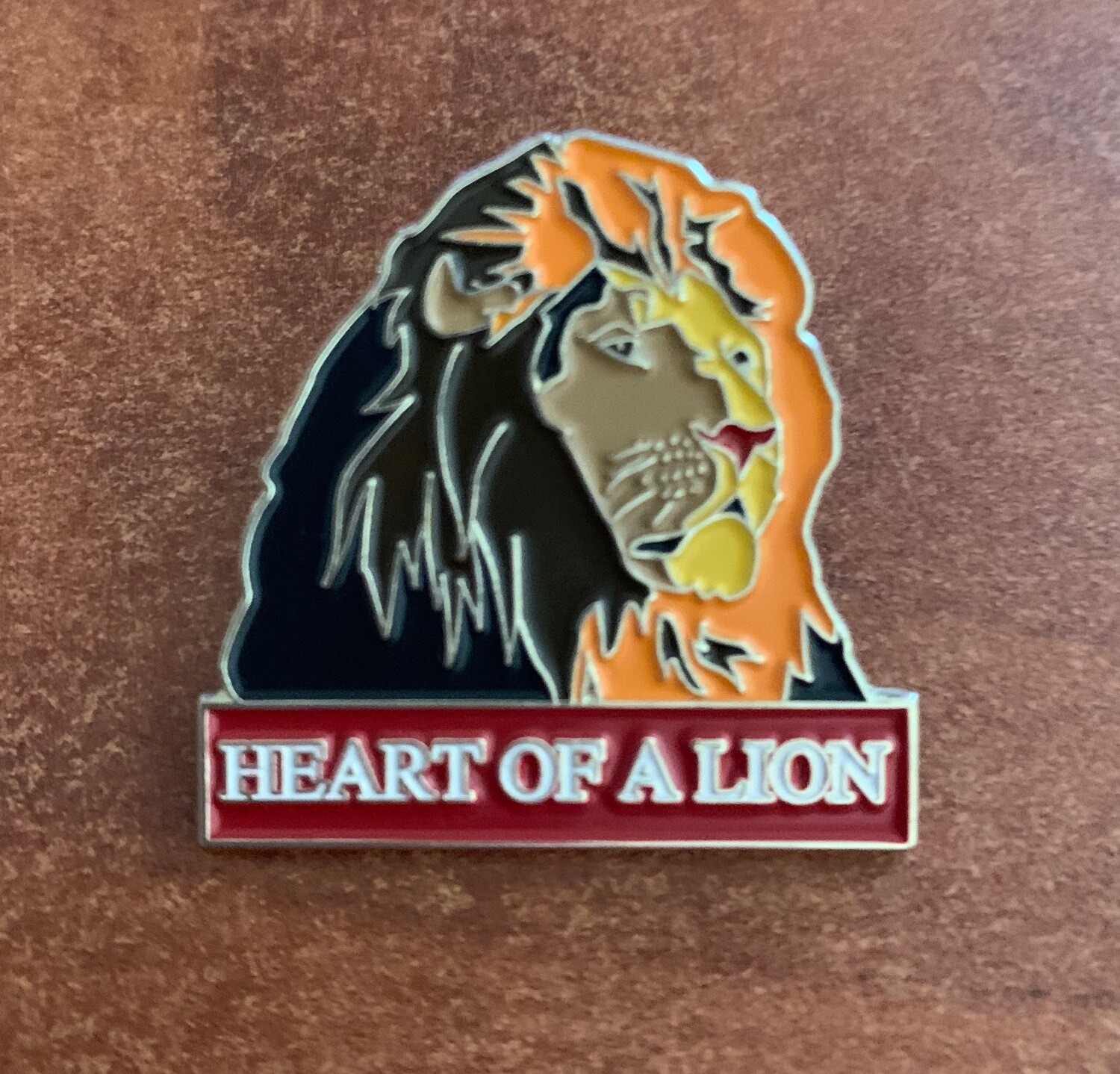 Heart of a Lion Enamel Pin Heart of a Lion Enamel Pin