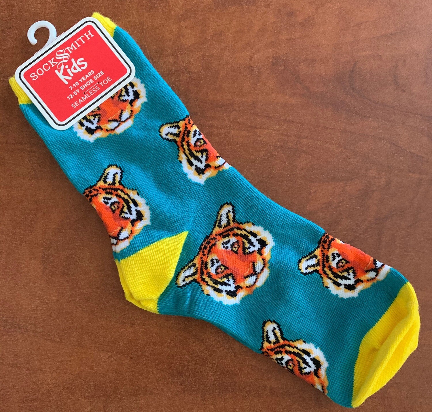 Child's Teal Tiger Socks Child's Teal Tiger Socks