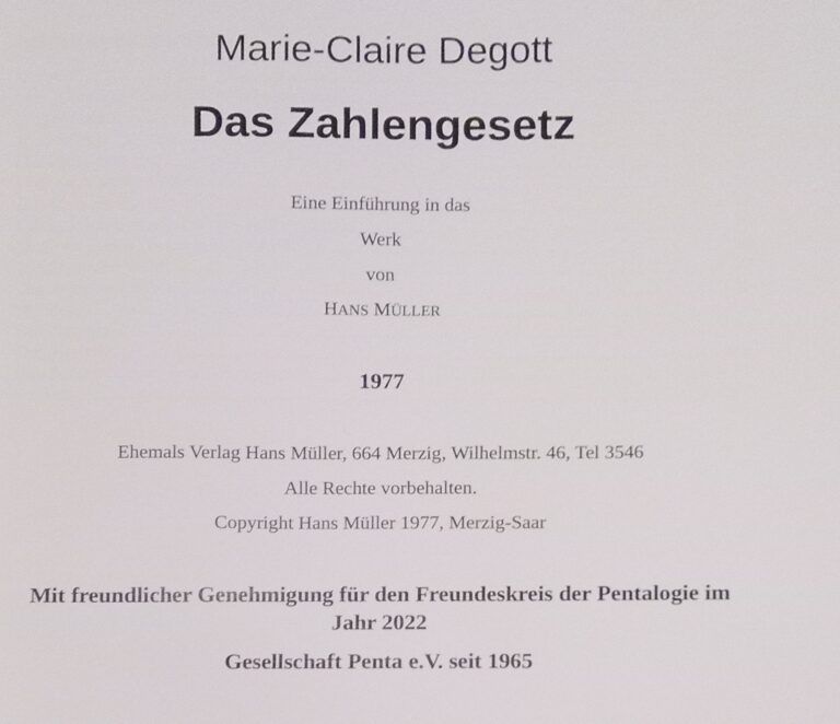 Das Zahlengesetz