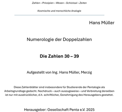 Numerologie der Doppelzahlen 30-40