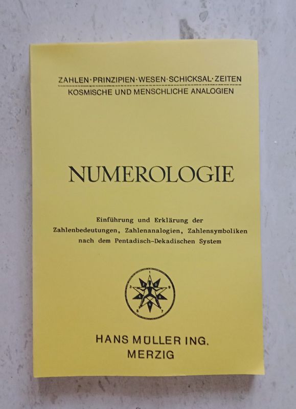 Numerologie, Teil I (Altbestand)