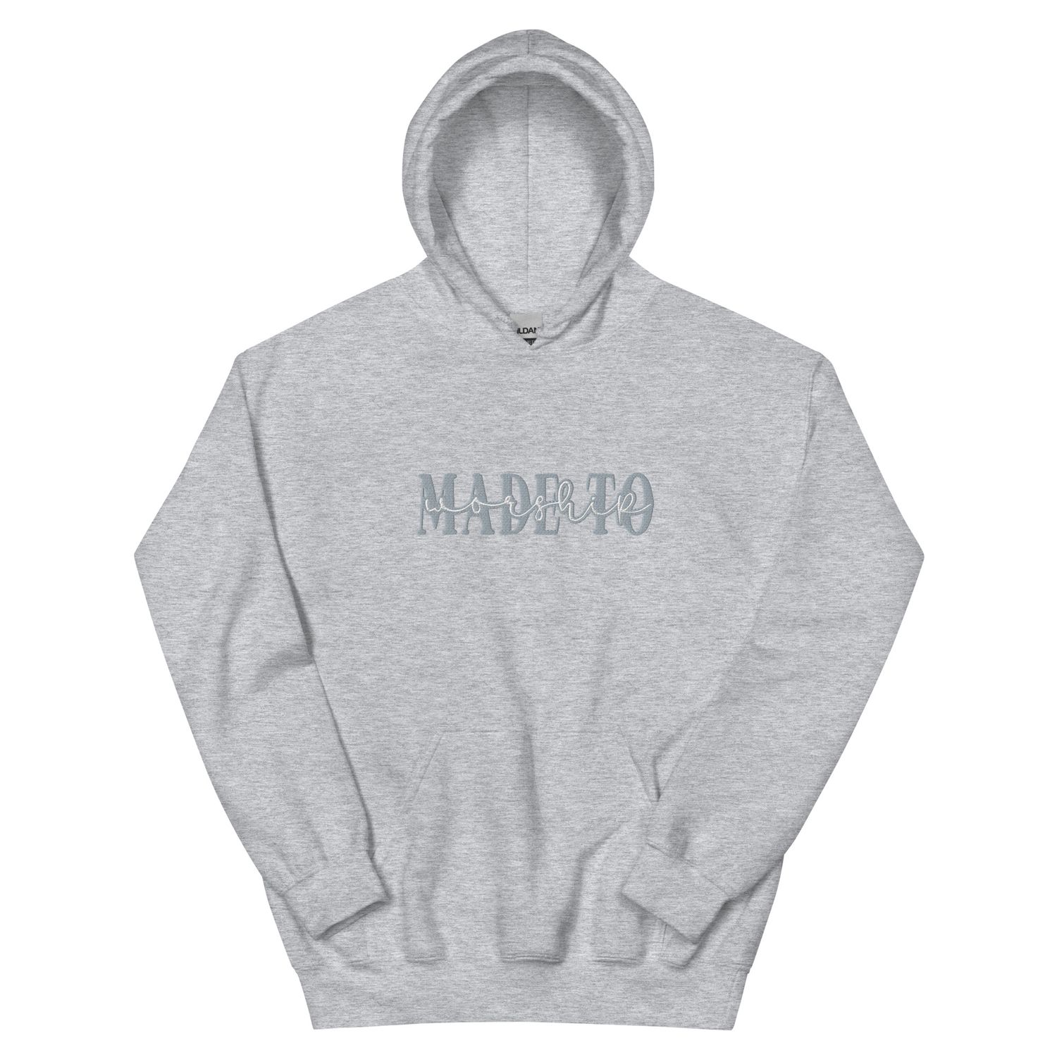 Embroidered Women&#39;s Hoodie: Made To Worship 
