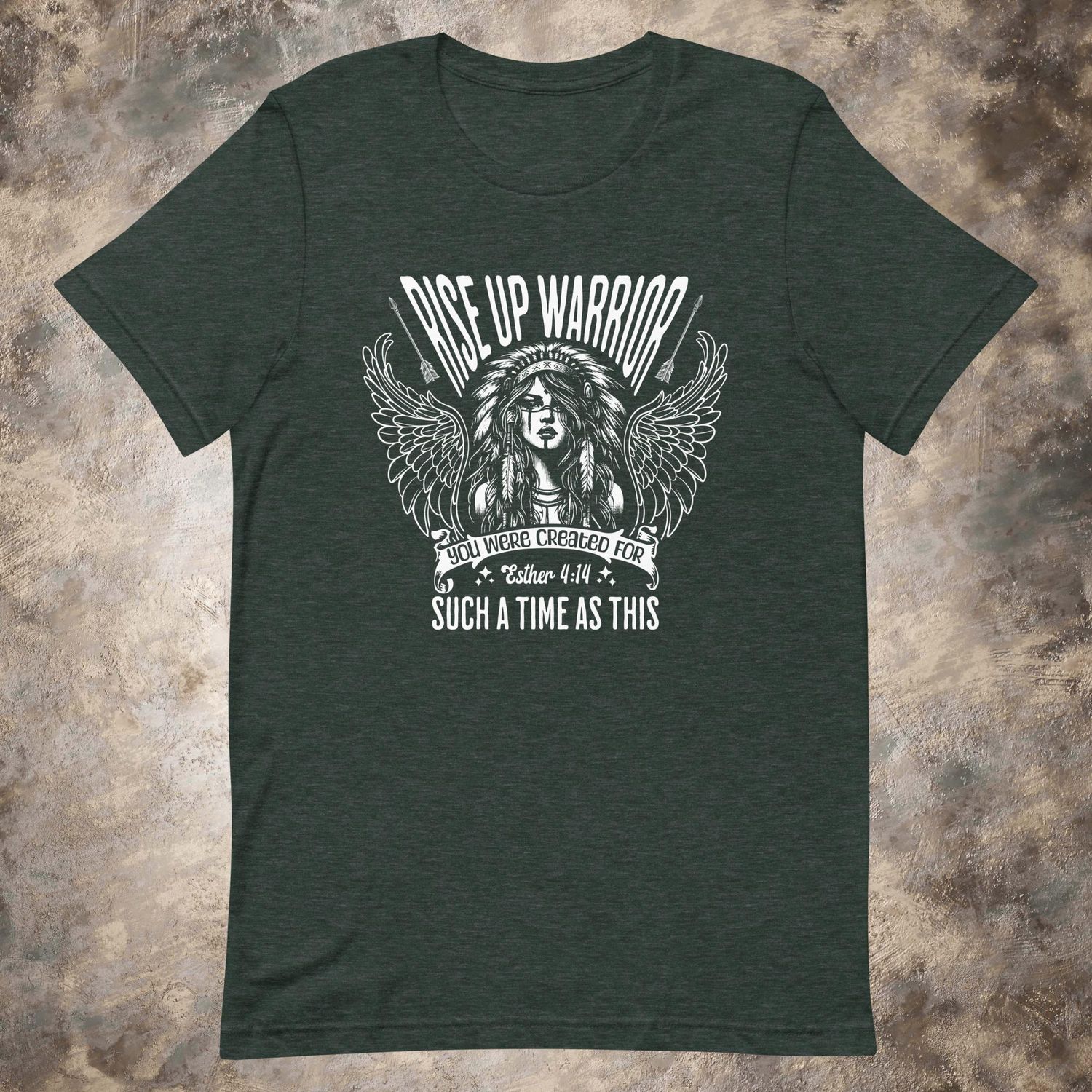 Rise Up Warrior Women&#39;s Christian Tee