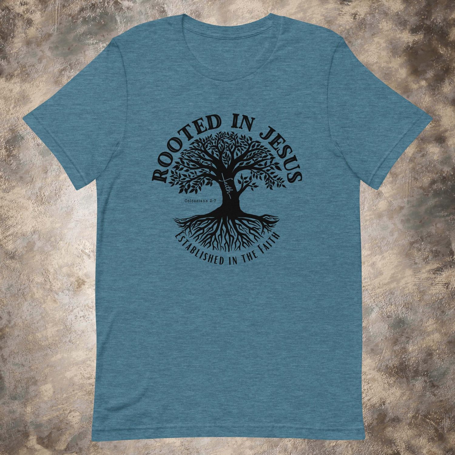 Rooted in Jesus Christian Women&#39;s Tee