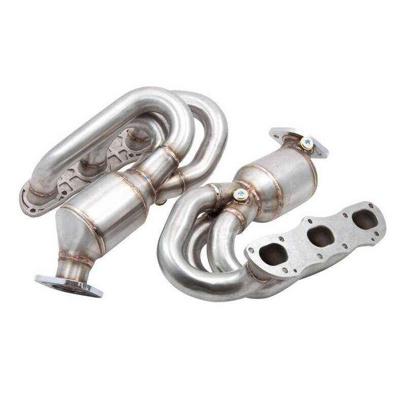 PORSCHE 981 BOXSTER/SPYDER &amp; CAYMAN/GT4 TOPGEAR EXHAUST MANIFOLDS WITH CATALYTIC CONVERTERS