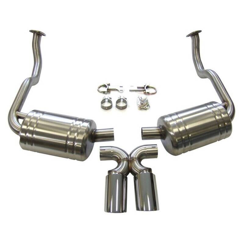 PORSCHE 987.1 BOXSTER &amp; CAYMAN TOPGEAR CAT BACK EXHAUST WITH STAINLESS TAILPIPES
