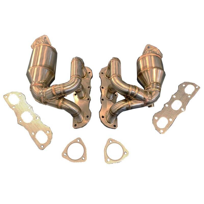 PORSCHE 987.2 BOXSTER &amp; CAYMAN TOPGEAR DECAT EXHAUST MANIFOLDS &quot;OE STYLE&quot;