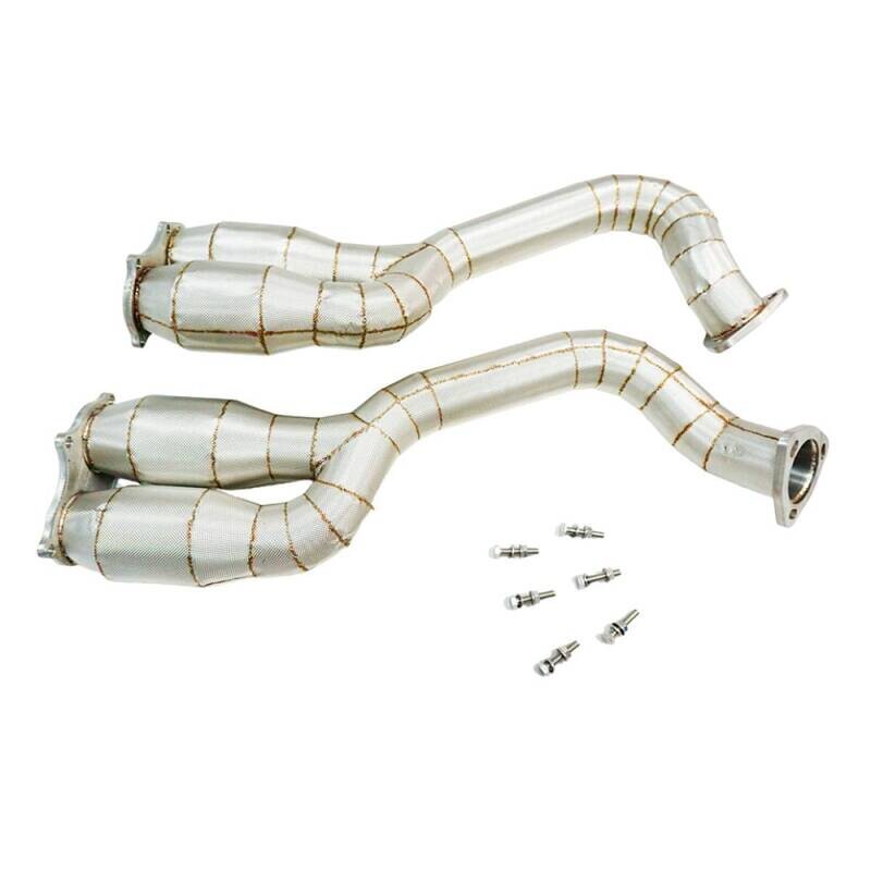 PORSCHE 718 (982) 4.0 GTS, GT4 &amp; SPYDER TOPGEAR CATLESS EXHAUST DOWNPIPES/OVER AXLE PIPES