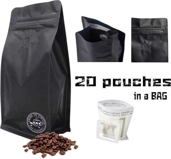 20 X 12 GR  -  RIP.CLIP.DRIP  POUCHES - IN A ZIP LOCK BACK