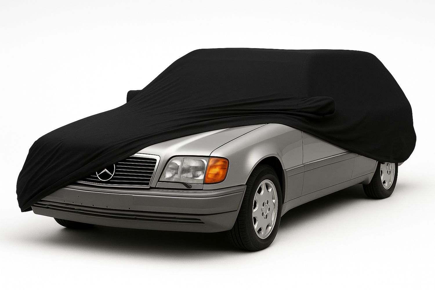 Mercedes-Benz S124 Autoabdeckplane, Car Cover, Auto Abdeckung aus Stoff