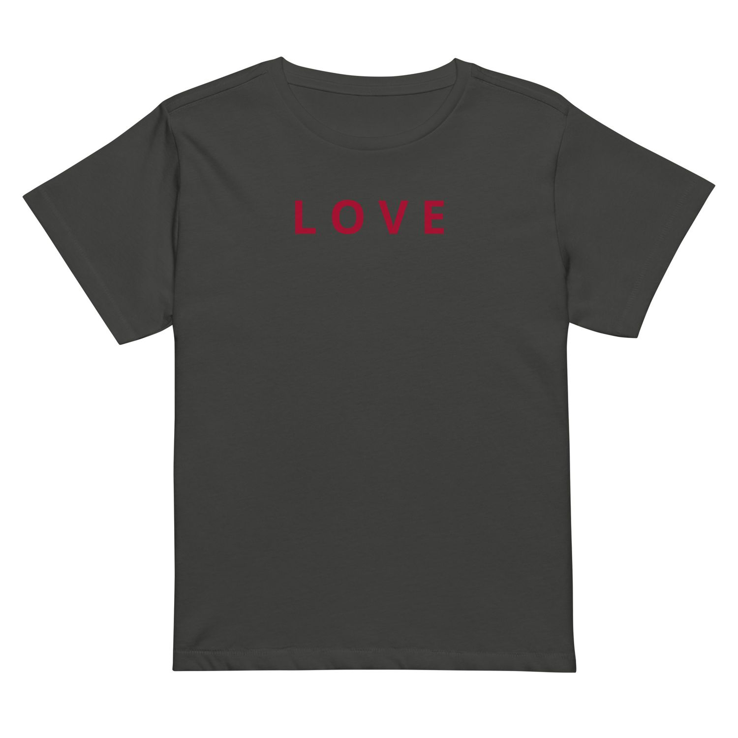 SHIRT-ShortSleeve-HighWaist-Women&#39;s-Love