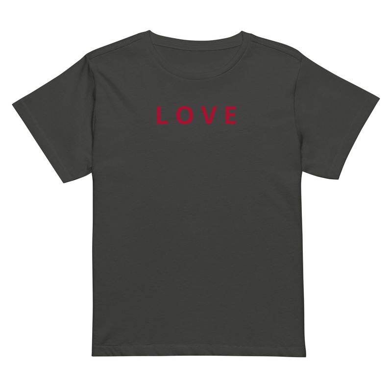 SHIRT-ShortSleeve-HighWaist-Women&#39;s-Love