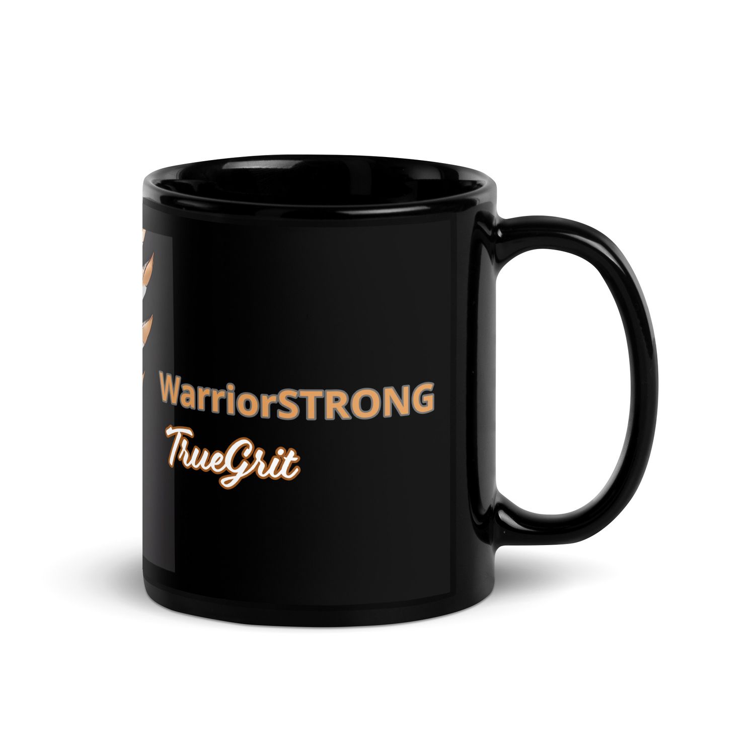 MUG: Black- WarriorSTRONG + TrueGrit