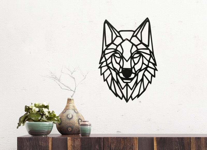 Wolf Wall Polygon Decor