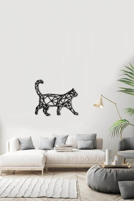 Cat Polygon Art Wall Decor