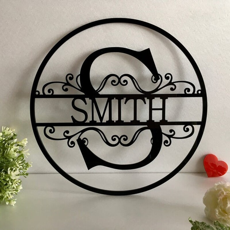 Personalised Alphabet Letters - Round with Frame