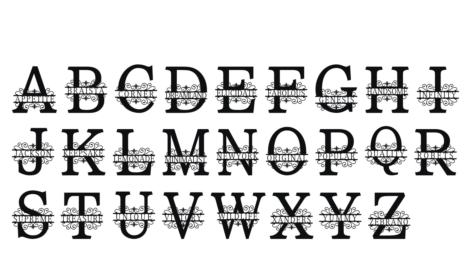 Personalised Alphabet Letters - Regal