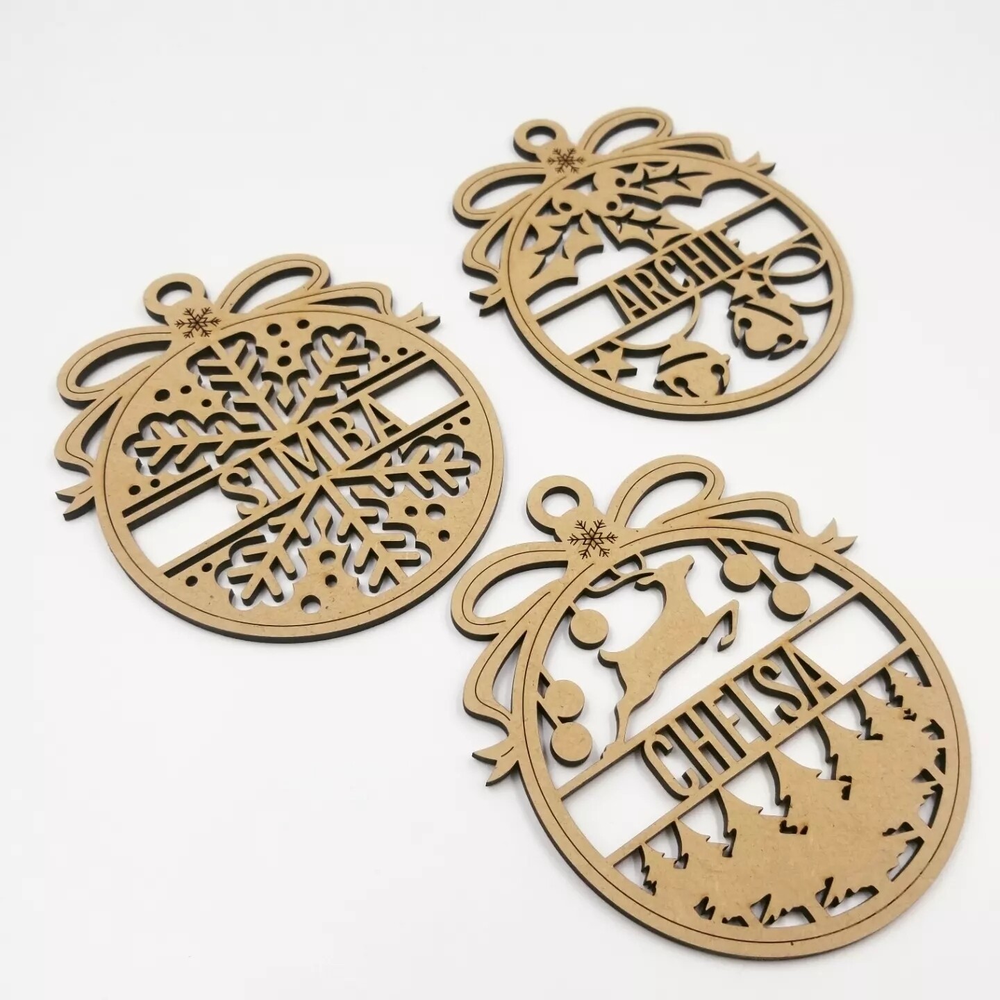 Custom Name/Brand Christmas Ornaments