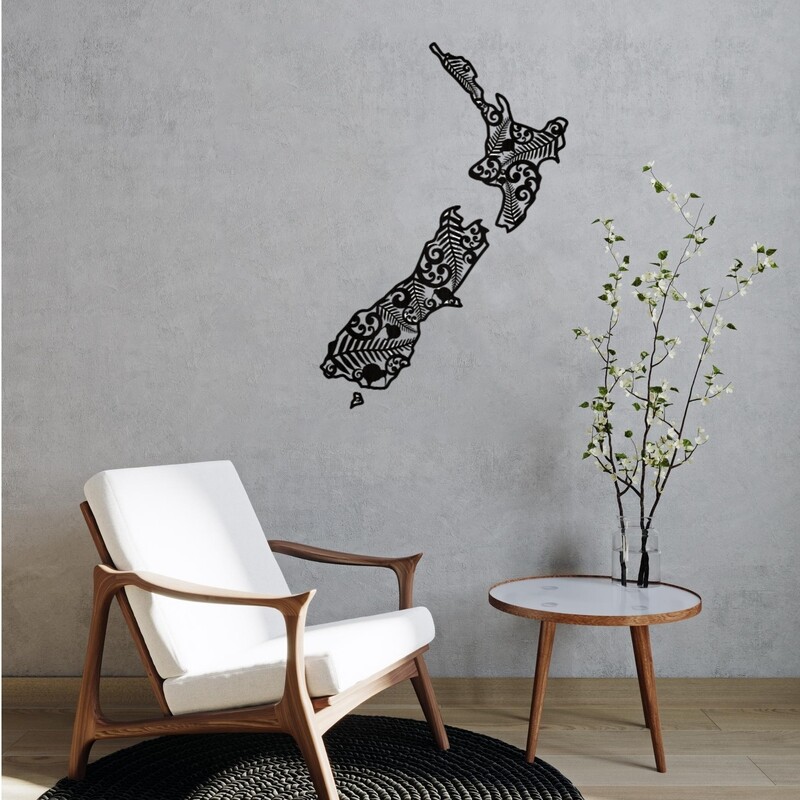 New Zealand Map (3 designs) - Wall Decor